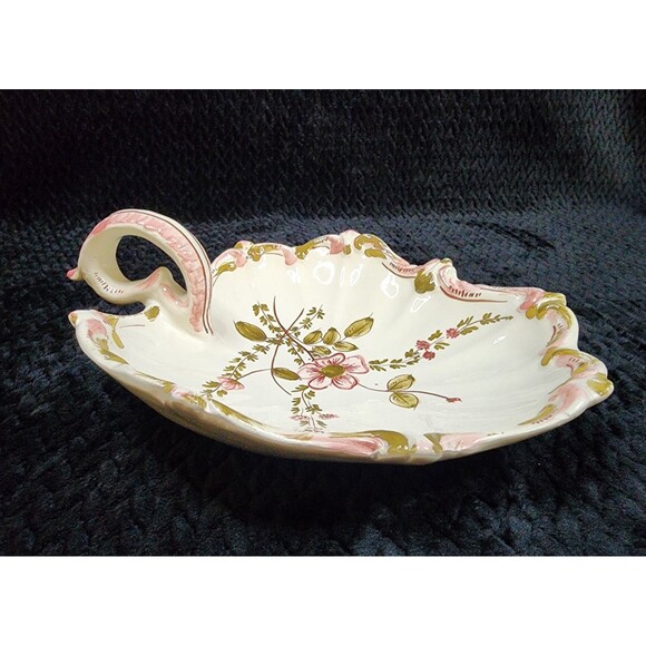 Vintage Homeco Porcelain Shell Trinket Dish |  Vanity Decor | Italy | 1980s - Picture 6 of 12